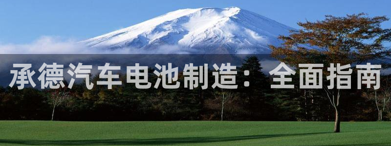 优发国际官网下载手机版：承德汽车电池制造：全面指南