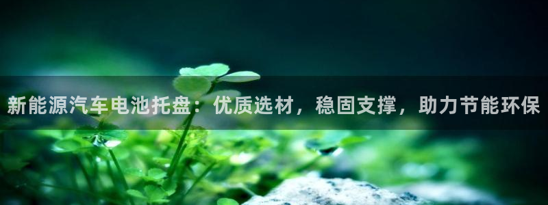 优发国际可以玩吗：新能源汽车电池托盘：优质选材，稳固支撑，助力节能环保